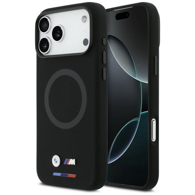 Husa BMW M Silicon Logo Magsafe pentru iPhone 17 Pro Max - Negru