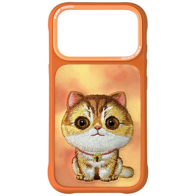 Husa Nimmy Big Eyed Pet 2.0 Cat pentru iPhone 17 Pro - Portocaliu