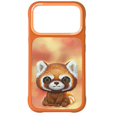 Husa Nimmy Big Eyed Pet 2.0 Raccoon pentru iPhone 17 Pro - Portocaliu