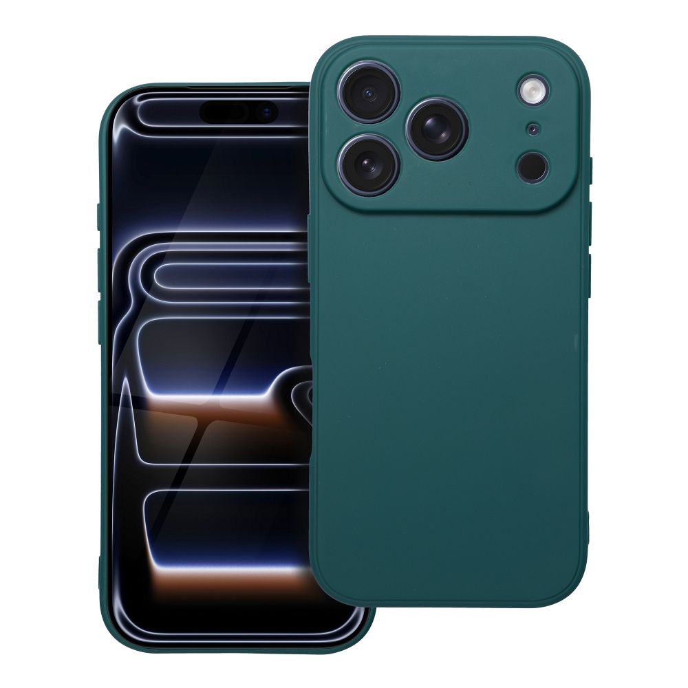 Husa Matt pentru iPhone 17 Pro / 18 Pro (Low Camera Edge) Verde inchis