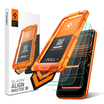 Folie Spigen Glas.tr Alignmaster Slim 3-Pack sticla pentru iPhone 17 Pro