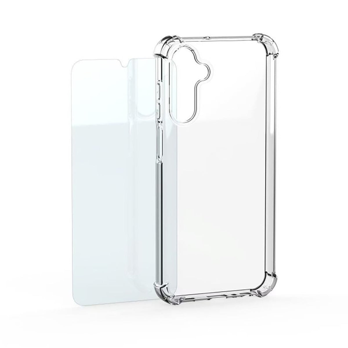 Folie Samsung By Mobeen Transparent Cover Husa + sticla Set pentru Samsung Galaxy S26+ - Transparent