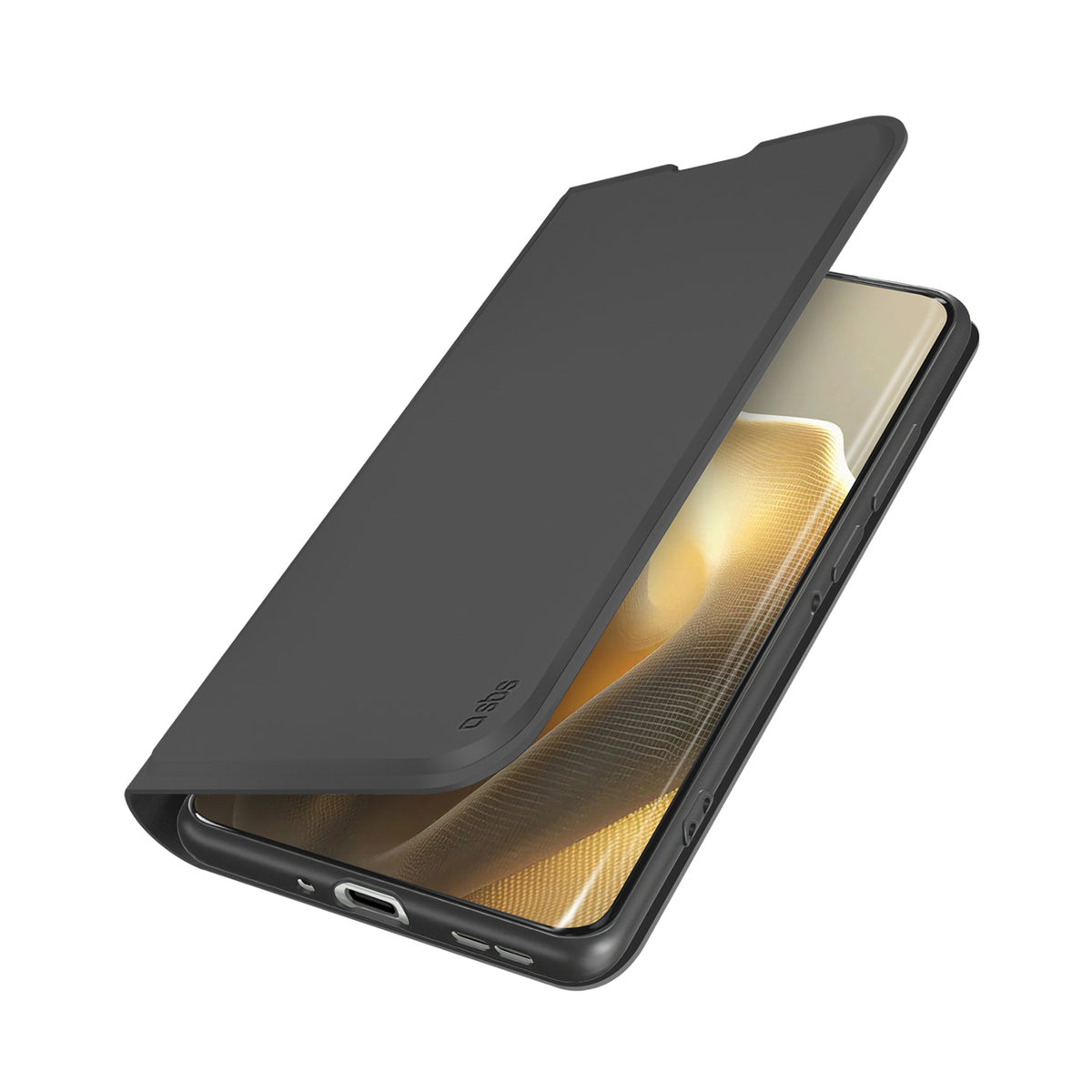 Husa SBS Wallet Smooth pentru Motorola Edge 60 Pro cu Flip - Negru