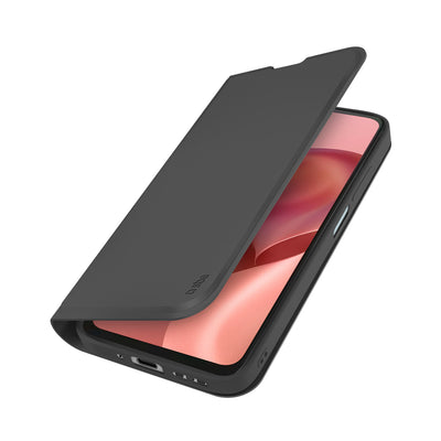 Husa SBS Wallet Smooth pentru Motorola Moto G06 cu Flip Cover - Negru