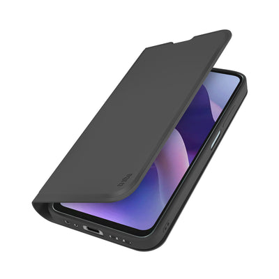 Husa SBS Wallet Smooth pentru Motorola Moto G56 cu Flip Cover - Negru