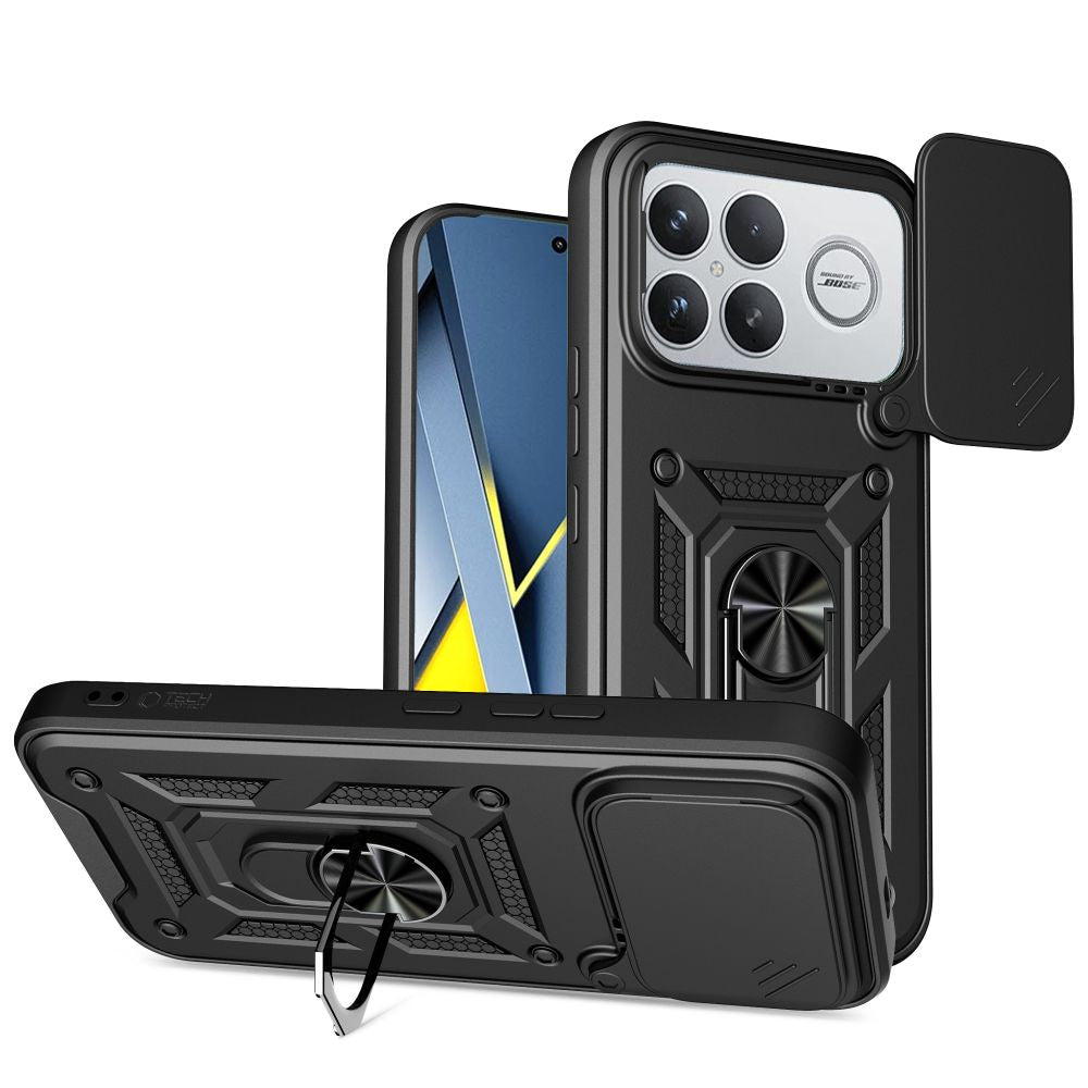 Husa Tech-protect Camshield Pro pentru Xiaomi Poco F8 Ultra - Negru