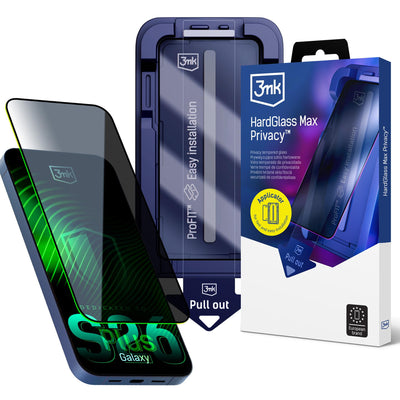 Folie 9H sticla cu 3mk Hardglass Max Privacy Filter pentru Samsung Galaxy S26+