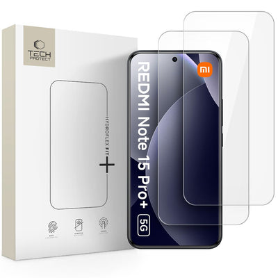 Folie Tech-protect Hydro Flex+ 2-Pack hydrogel pentru Xiaomi Redmi Note 15 Pro+ 5G
