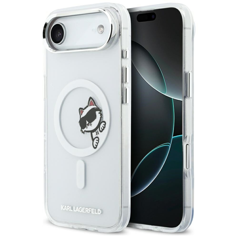 Husa Karl Lagerfeld IML Peekaboo Magsafe pentru iPhone Air - Transparent