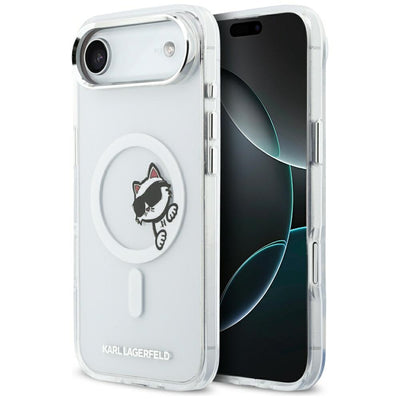 Husa Karl Lagerfeld IML Peekaboo Magsafe pentru iPhone Air - Transparent
