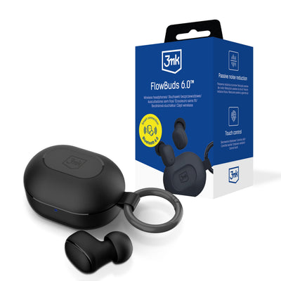 Casti TWS 3mk Flowbuds 6.0 Wireless - Negru