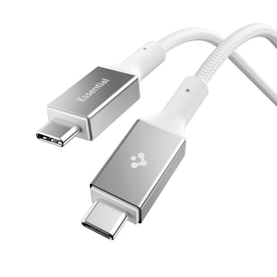 Cablu Spigen Essential Eb24015cc Usb-c / Usb-c 240W 150cm - Alb