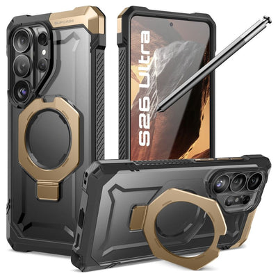 Husa Supcase UB Grip Mag Magsafe pentru Samsung Galaxy S26 Ultra - Negru And Maro