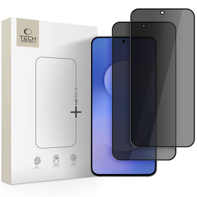 Folie Tech-protect Glass SPY+ 2-Pack Privacy sticla pentru Samsung Galaxy A37 / A57 5G / S25 FE