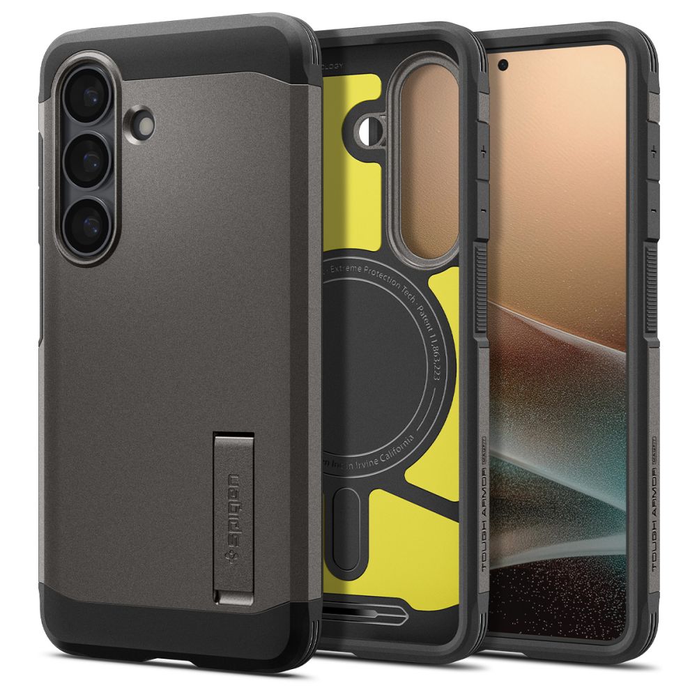 Husa Spigen Tough Armor Mag Magsafe pentru Samsung Galaxy S26 - Gri