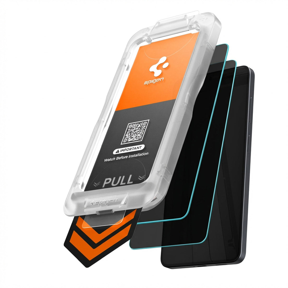 Folie Spigen Glas.tr Ez Fit Pro HD Privacy Glass 2-pack pentru Samsung Galaxy S26