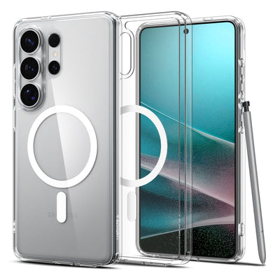 Husa Spigen Ultra Hybrid Mag Magsafe pentru Samsung Galaxy S26 Ultra - Transparent And Alb