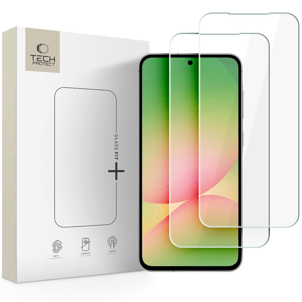 Folie Tech-protect Glass Fit+ 2-Pack sticla pentru Samsung Galaxy A37 / A57 5G