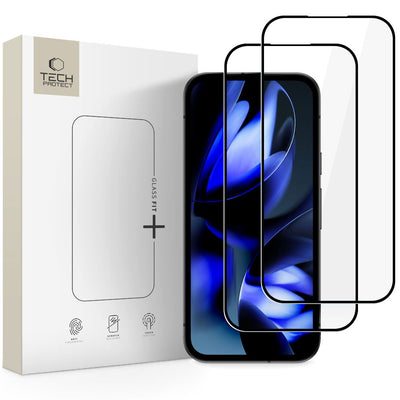 Folie Tech-protect Glass Fit+ 2-Pack sticla pentru Google Pixel 9A / 20A - Negru