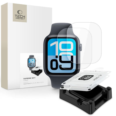 Folie Tech-protect Supreme Set+ 2-Pack Hydrogel Foil pentru Apple Watch 44 Mm