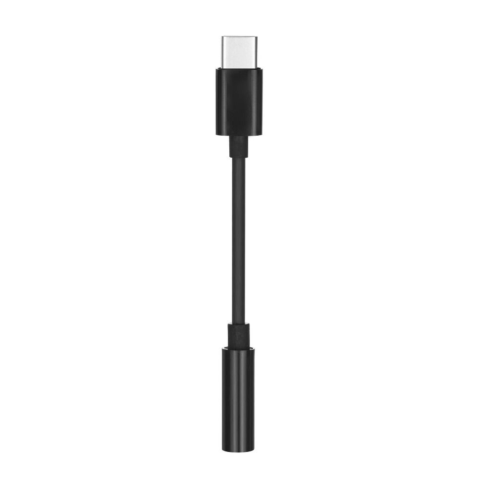 Adaptor AUX Type C (Male) To Jack 3,5 Mm (Female) Negru