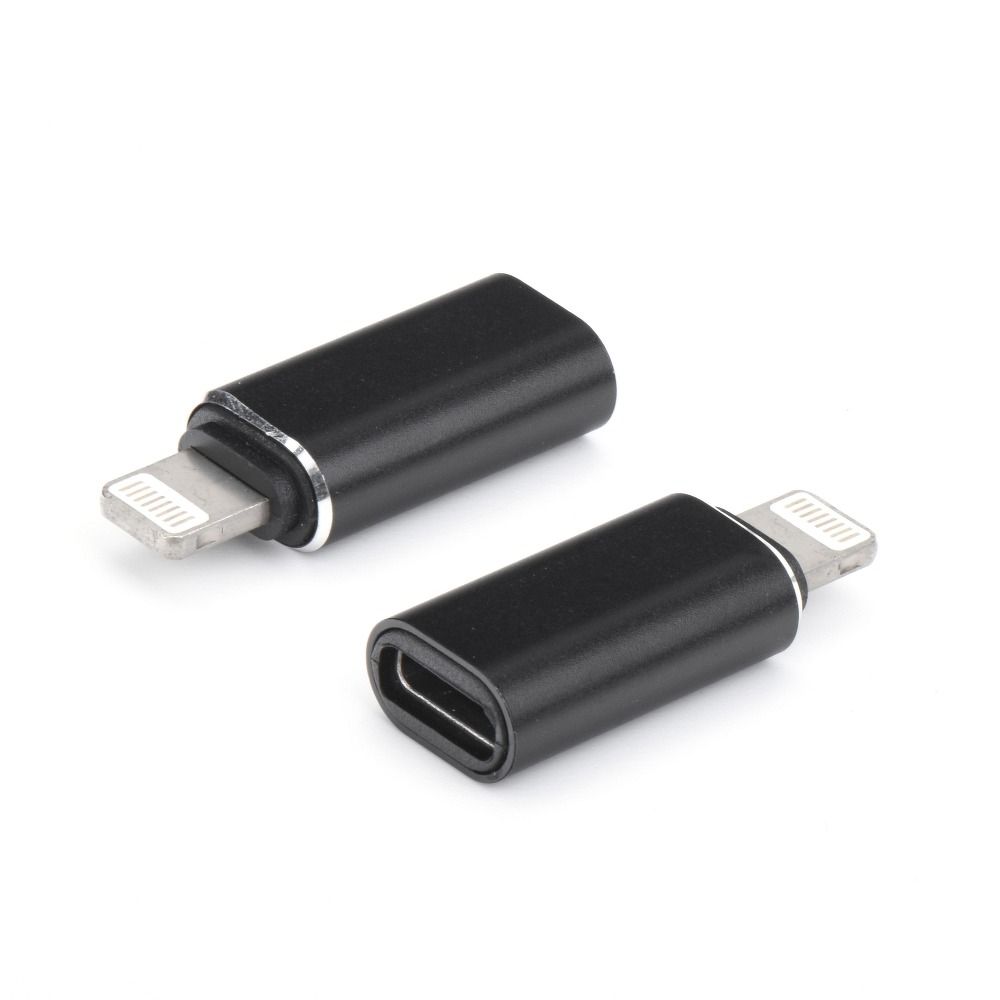 Adaptor Type C (Female) To Lightning (Male) Negru