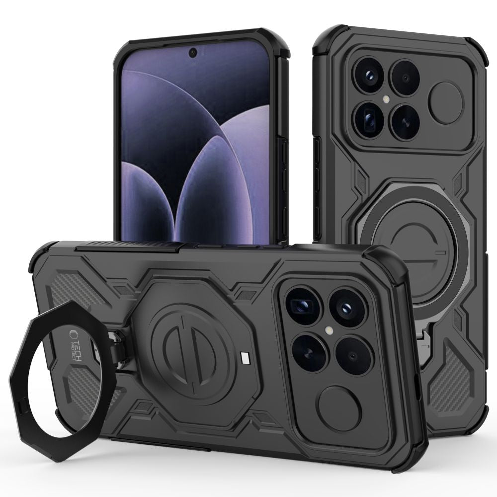 Husa Tech-protect Tacticstand Magsafe pentru Xiaomi Poco F8 Ultra - Negru