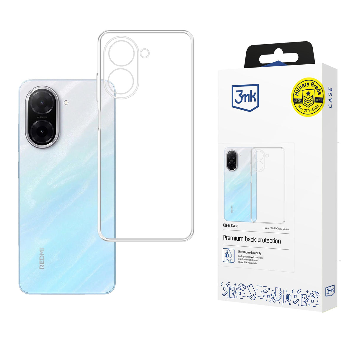 Husa 3mk Transparent pentru Xiaomi Redmi A5 4G (173mm) - Transparent