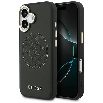Husa Guess Perforated 4G Magsafe pentru iPhone 17 - Negru