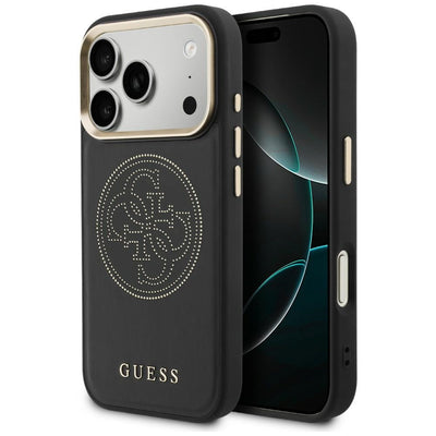 Husa Guess Perforated 4G Magsafe pentru iPhone 17 Pro Max - Negru