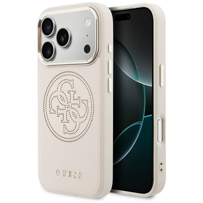 Husa Guess Perforated 4G Magsafe pentru iPhone 17 Pro - Roz