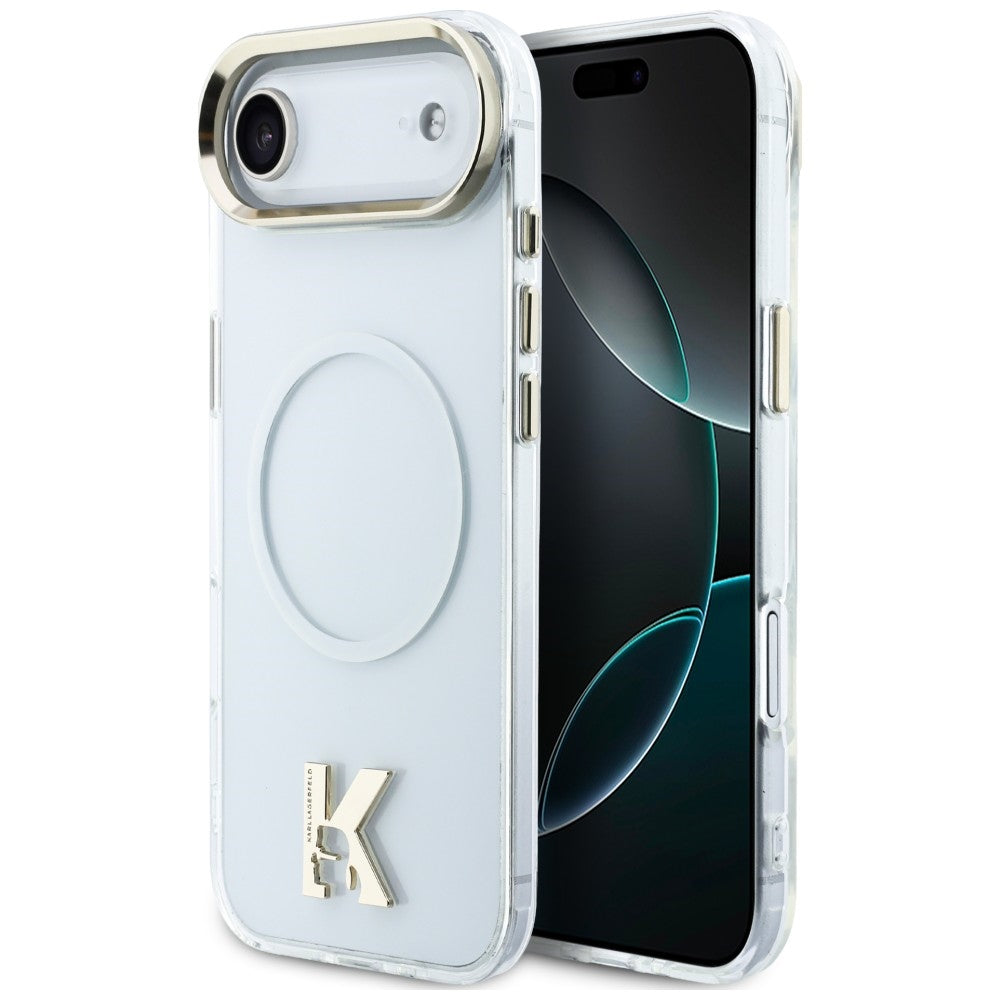 Husa Karl Lagerfeld IML K Head Logo Magsafe pentru iPhone Air - Transparent