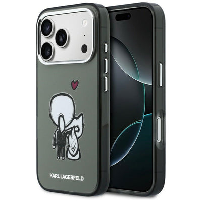 Husa Karl Lagerfeld Karl & Choupette Back Magsafe pentru iPhone 17 Pro Max - Negru