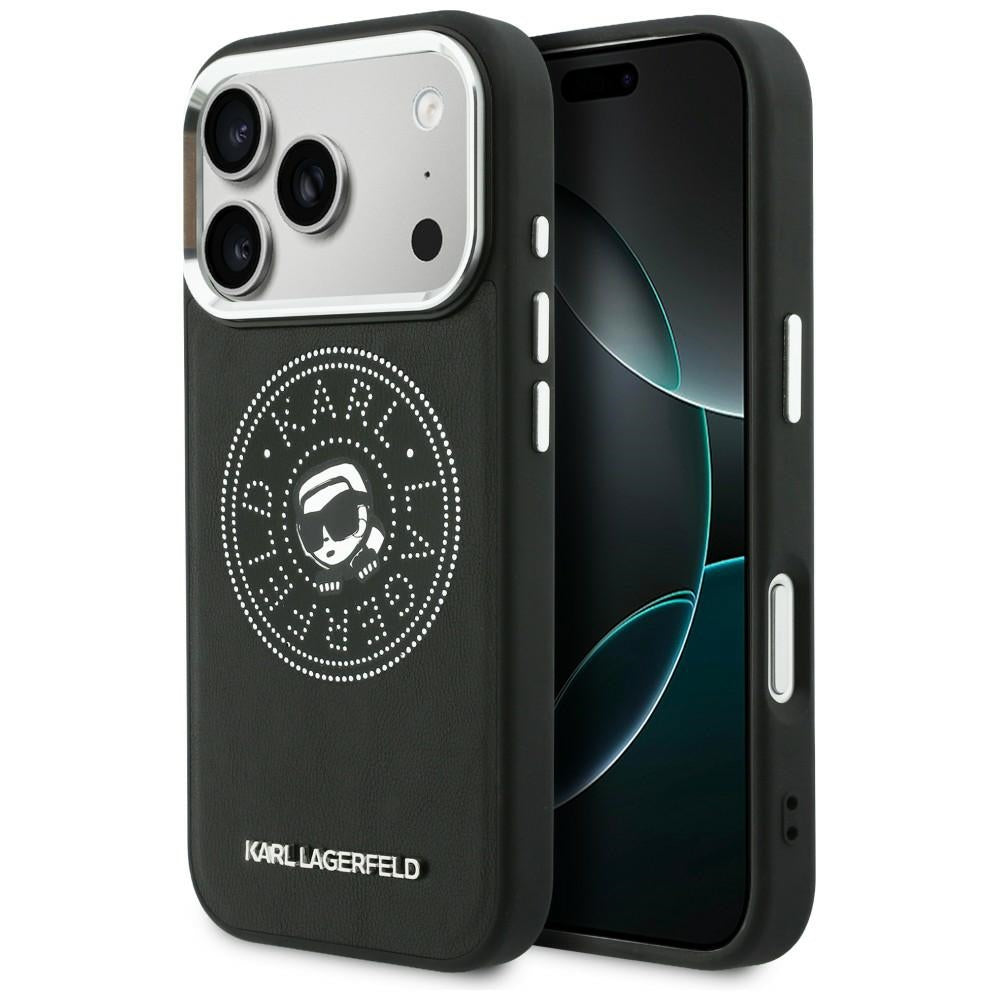 Husa Karl Lagerfeld Point & Karl Sketch Magsafe pentru iPhone 17 Pro Max - Negru