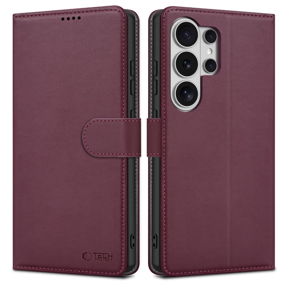 Husa Tech-protect Wallet pentru Samsung Galaxy S26 Ultra - Burgundy