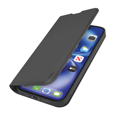 Husa SBS Wallet Smooth pentru iPhone 16e / 17e cu Flip - Negru