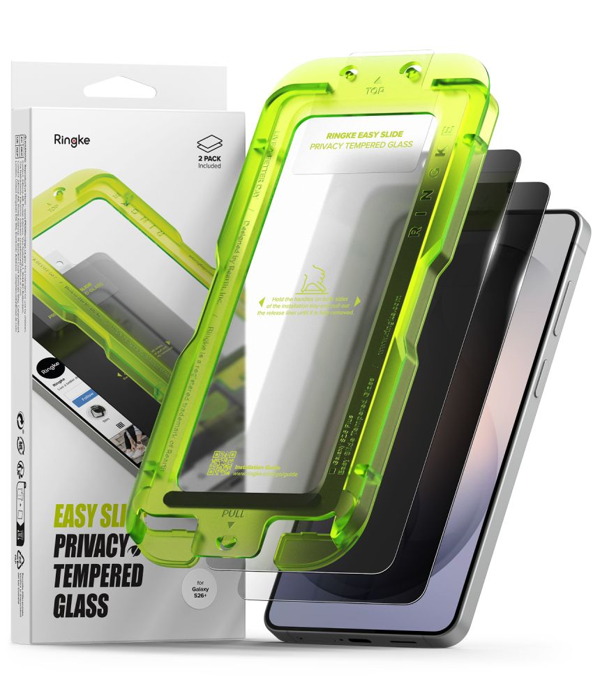 Folie Ringke Easy Slide Privacy 2-Pack sticla pentru Samsung Galaxy S26+