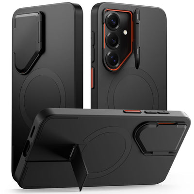 Husa Tech-protect Kevlar Aura Magsafe pentru Samsung Galaxy S26 - Negru And Portocaliu