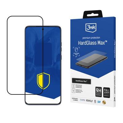 Folie Reinforced Full-screen sticla 3mk Hardglass Max Negru pentru Motorola Edge 50 Neo