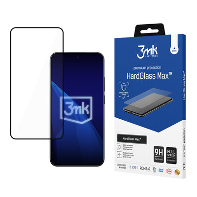 Folie Reinforced Full Coverage sticla 3mk Hardglass Max Negru pentru Xiaomi Redmi Note 15 Pro 5G