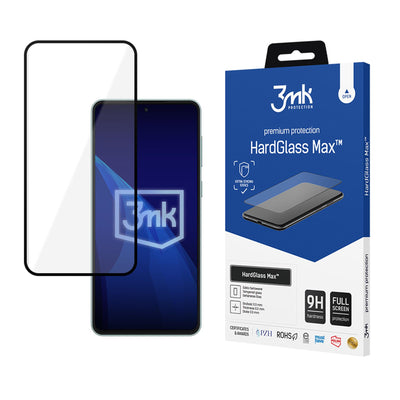 Folie Reinforced Full-screen sticla 3mk Hardglass Max Negru pentru Samsung Galaxy M55