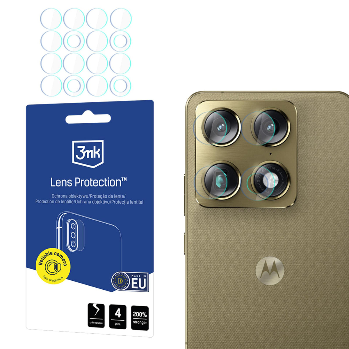Folie Hybrid Glass pentru 3mk Camera Lens Lens Protection pentru Motorola Signature