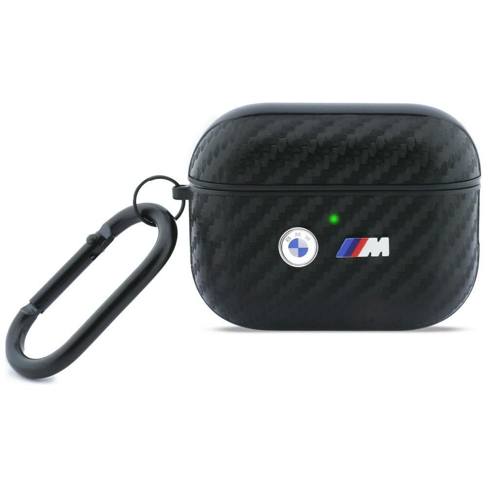 Husa BMW Carbon Metal Logo pentru AirPods Pro 3 - Negru