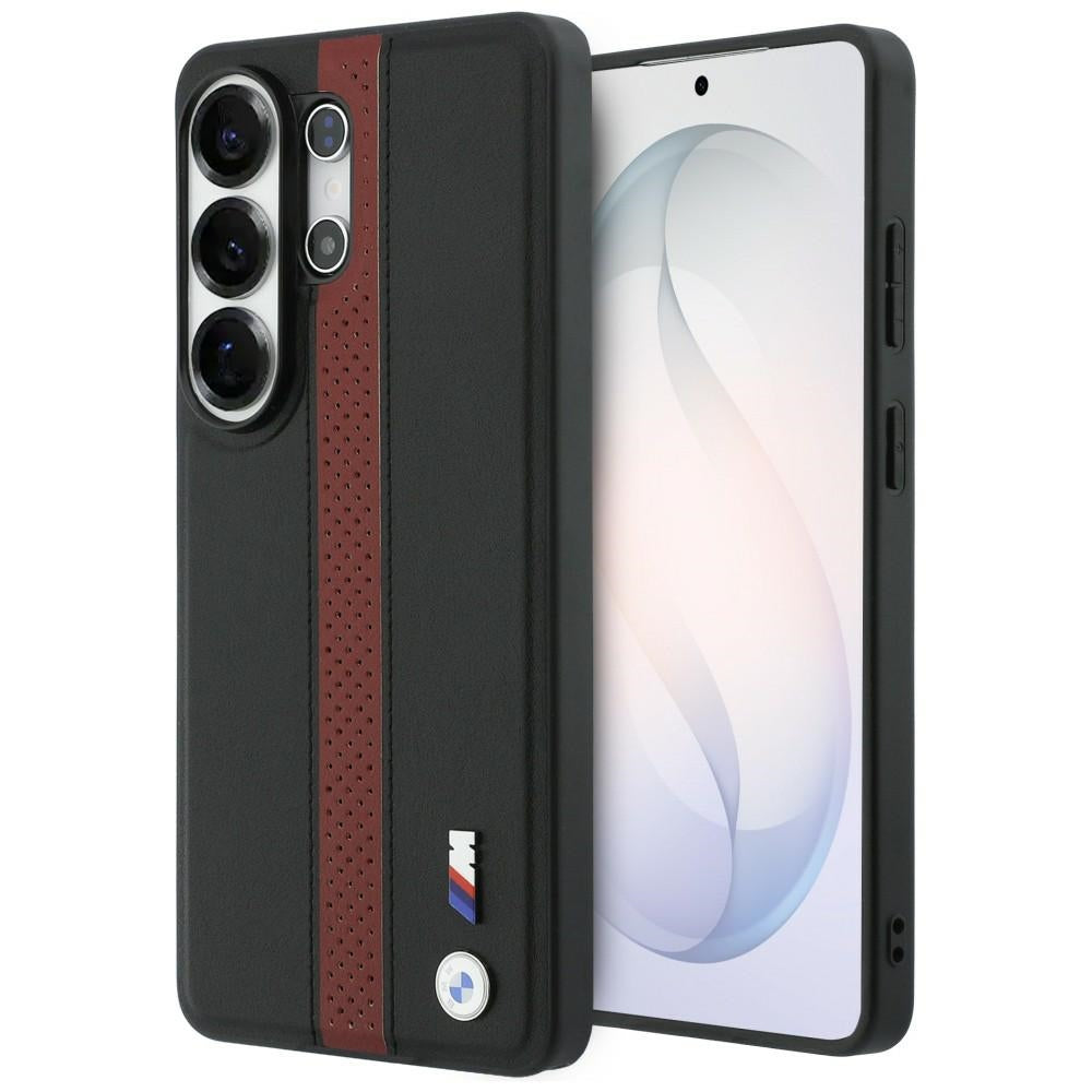 Husa BMW Perforated Stripe Logo Magsafe pentru Samsung Galaxy S26 Ultra - Rosu
