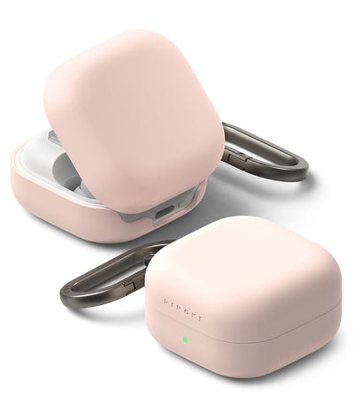 Husa Ringke Silicone pentru Samsung Galaxy Buds 4 / 4 Pro - Roz