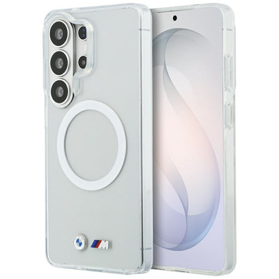 Husa BMW IML Shockproof Metal Logo Magsafe pentru Samsung Galaxy S26 Ultra - Transparent