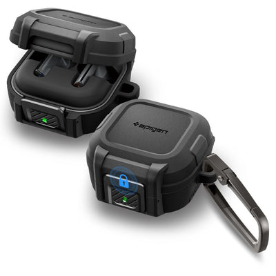 Husa Spigen Lock Fit pentru Samsung Galaxy Buds 4 / 4 Pro - Matte Negru