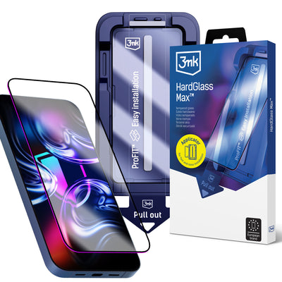 Folie 3mk Hardglass Max sticla pentru iPhone 13 / 13 Pro / 14 / 16e / 17e