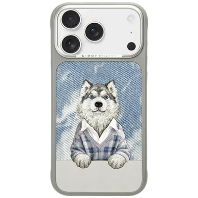 Husa Nimmy Gentle Pets Series Dog Magsafe pentru iPhone 17 Pro Max - Gri