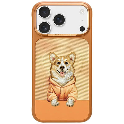 Husa Nimmy Gentle Pets Series Dog Magsafe pentru iPhone 17 Pro - Portocaliu